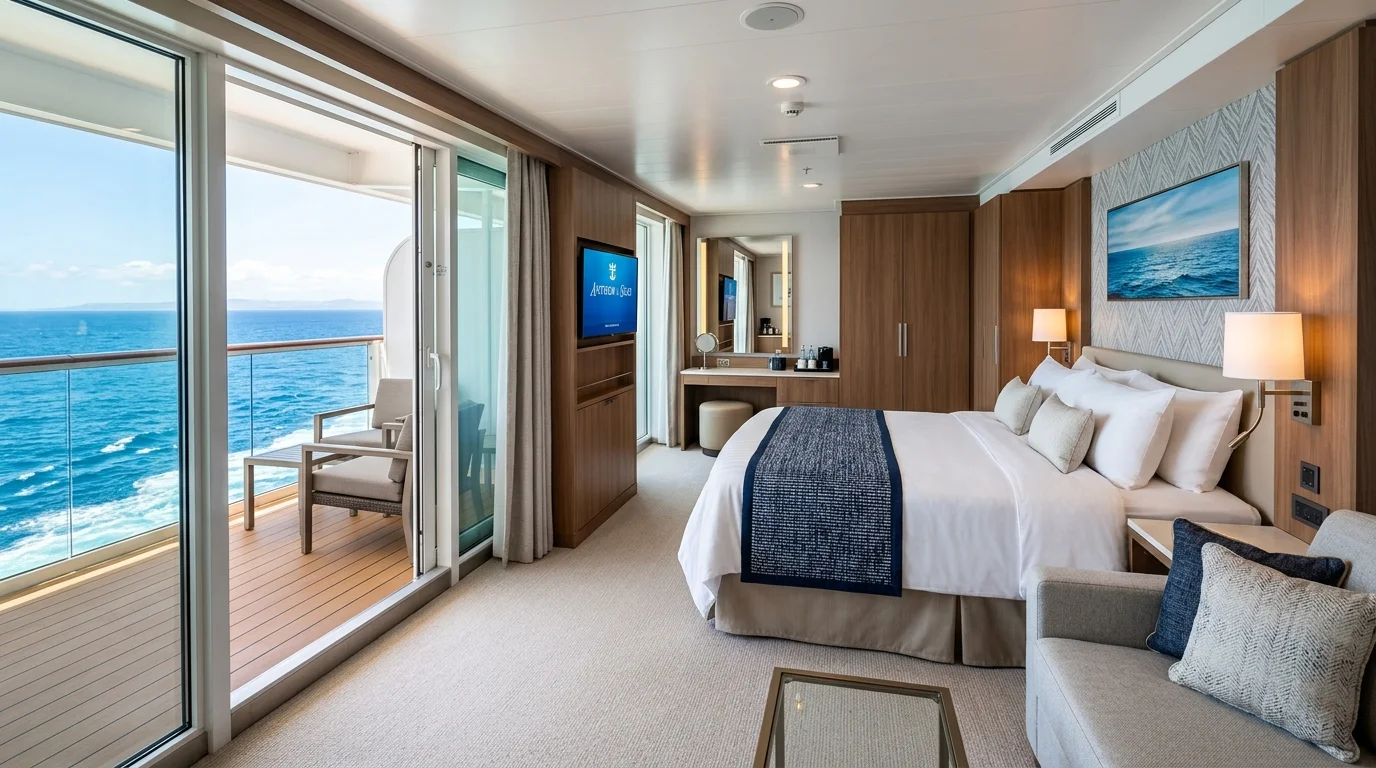 Superior ocean view balcony stateroom