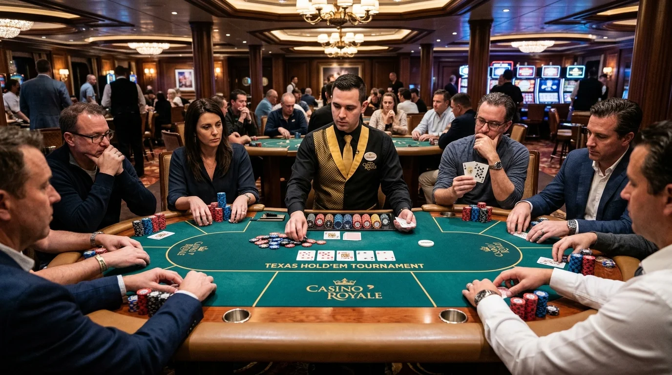 Poker tables at Casino Royale