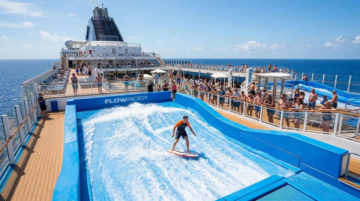 FlowRider surf simulator on deck